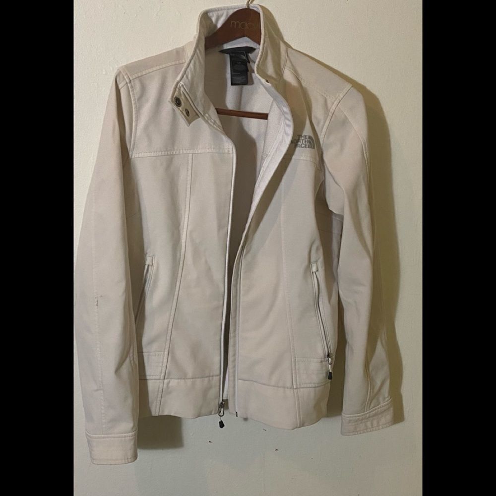 The North Face Womens White Jacket Sz L